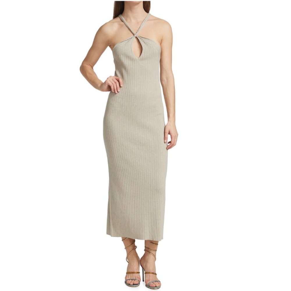NEW $258 Bailey 44 Rylan Halter Sweater Dress, Size: Small - Picture 3 of 14